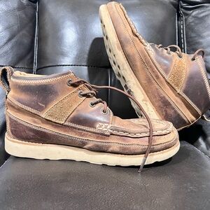 Twisted X Brown Leather Chukka boots  big Boy’s size 4 M
